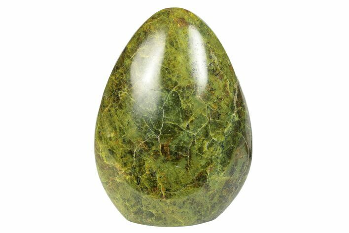 Polished, Free-Standing Green Pistachio Opal - Madagascar #247464